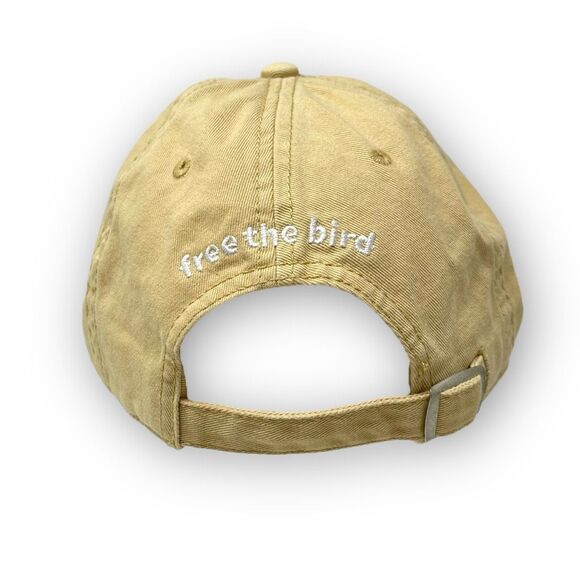 Birddogs Baseball Hat Cap Free the Bird Khaki Tan Adjustable Strapback Cotton - Picture 4 of 9